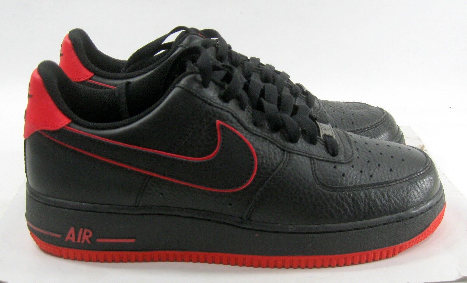 RARE🔥Nike Air Force 1 Low – Black / Red 488298 002 MEN Size RARE🔥Nike Air Force 1 Low – Black / Red 488298 002 MEN Size