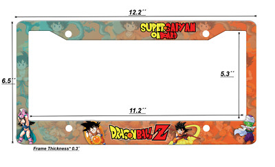 Anime Dragon Ball Z license plate frame