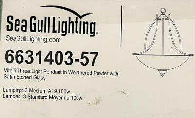 Seagull 6631403-57 Three 6631403-57-Three Light Pendant