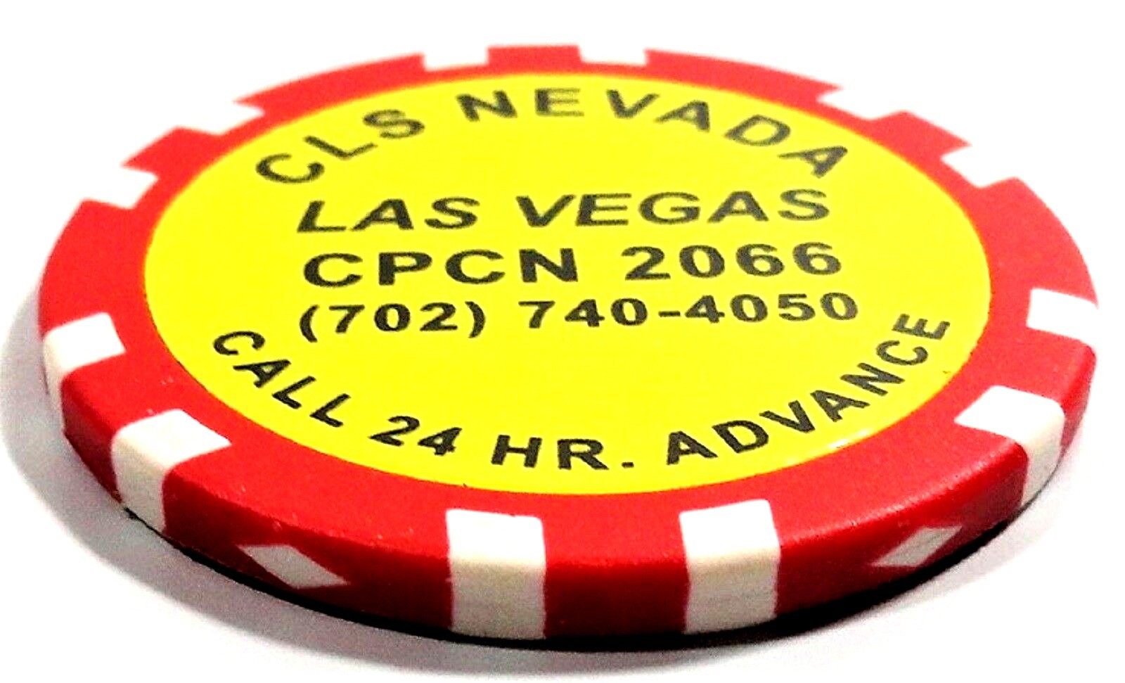 CLS Nevada Las Vegas Limo Shuttle Service Souvenir Poker Chip