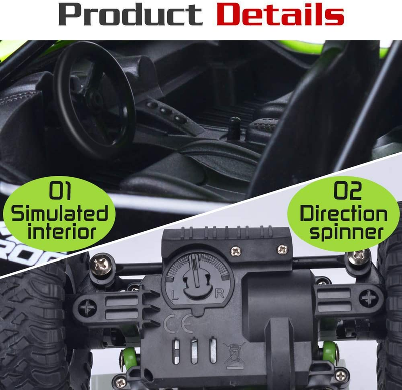 RC Car, NQD Remote Control Monster Truck, 2.4Ghz 4WD off Road Rock Crawler Vehic