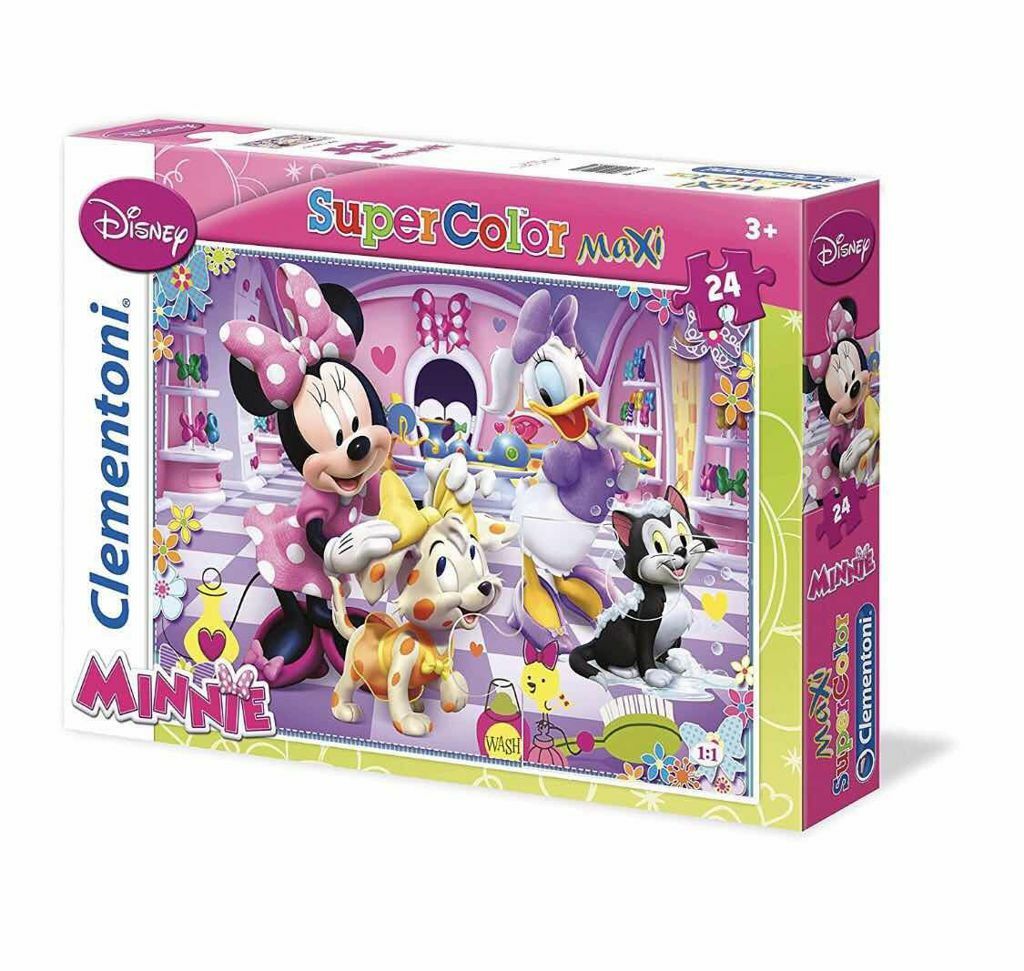 Puzzle Minnie 24 Pezzi Supercolor Maxi Gioco Bambino Clementoni sar