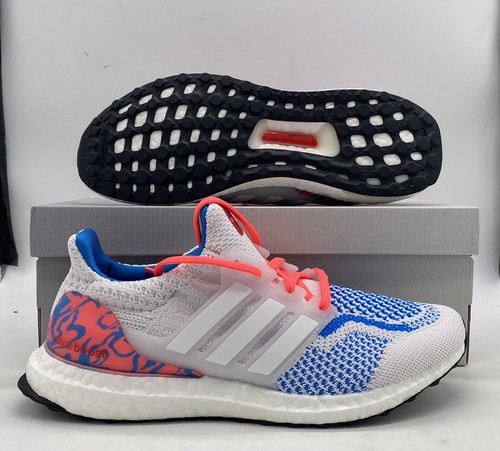 Adidas UltraBoost 5.0 DNA White Turbo Blue Crimson Sneakers GZ1539 Мужские размеры