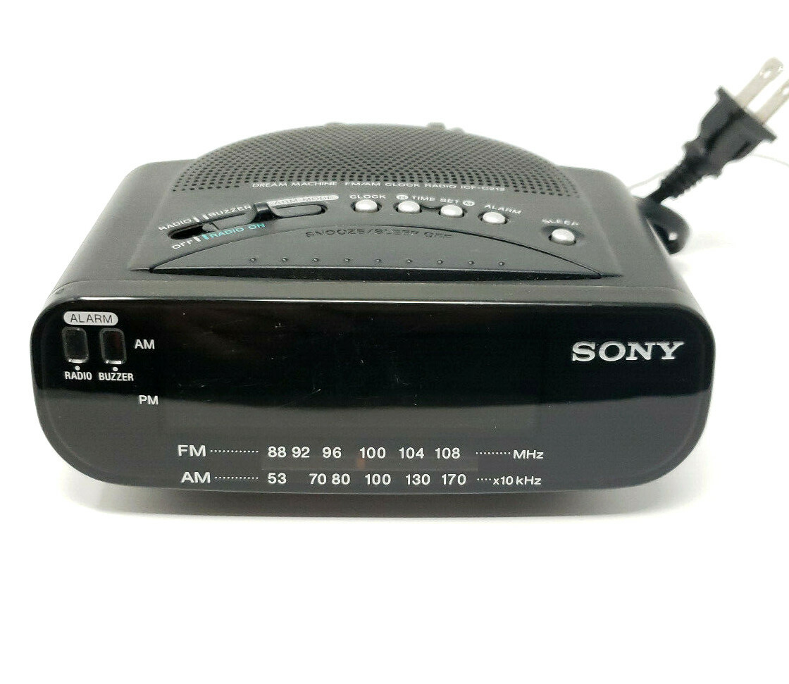 SONY ICF-C212 Dream Machine FM/AM LED Alarm Clock Radio Snooze w/ Battery Backup