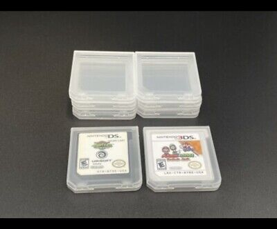 10pcs 3DS Cases Clear Plastic Cartridge Nintendo 3DS & DS games dust covers