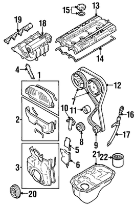 Genuine Mitsubishi Valve Cover MD316252