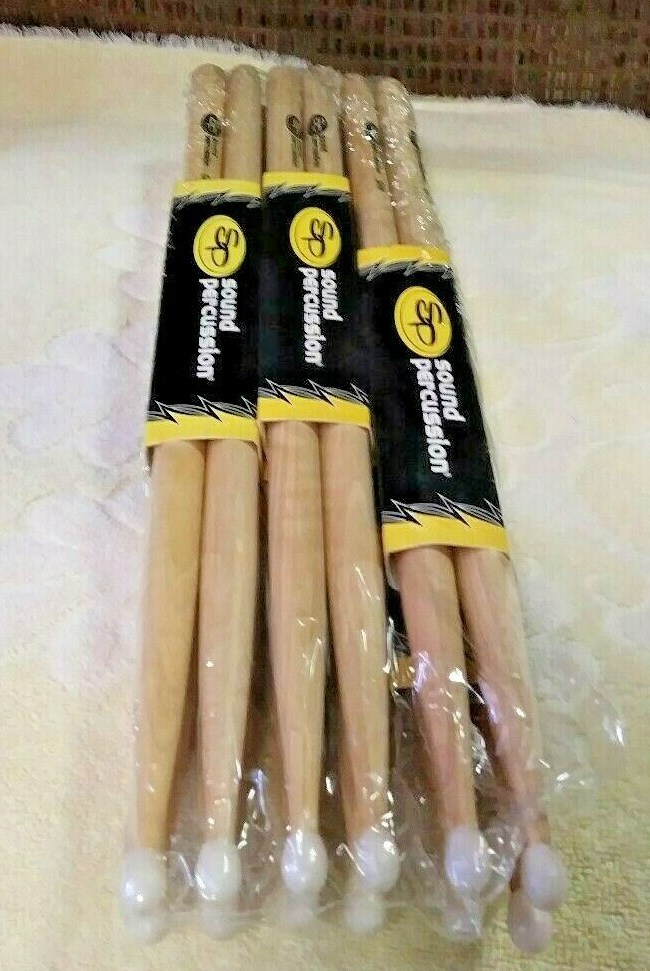 Sound Percussion Labs 5AN Drumsticks - Nylon Tips - 6 Sets