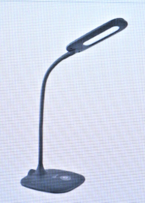 OttLite Soft Touch LED Desk Lamp Dark Gray 3 Brightness Settings R3051C-SHPR