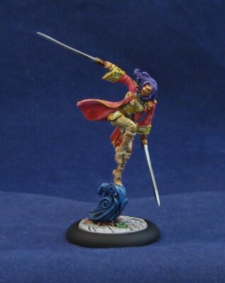 Painted Penelope Barbosa Human Female Fighter, Warcrow Corvus Belli, 35mm Metal