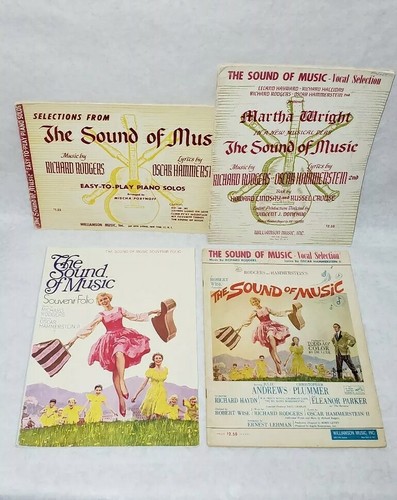 The Sound Of Music Sheet Music 1950's 1960's Lot of 7 Bundle Vintage