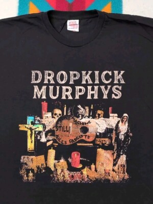 Vintage Dropkick Murphys Band Shirt This Machine Still Kills Fascists USA Large