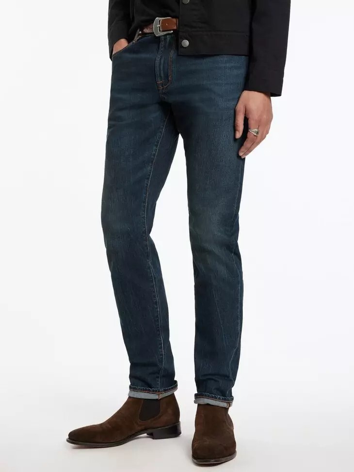 Pre-owned John Varvatos $338  Jv701-charlie Wash In Indigo Size:38 In Blue