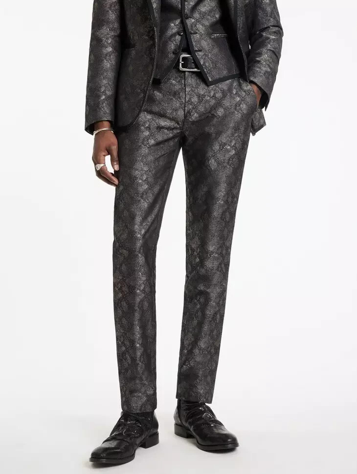 Pre-owned John Varvatos $598 John Varvators Mercer Pants In Almond Size:56 In Beige