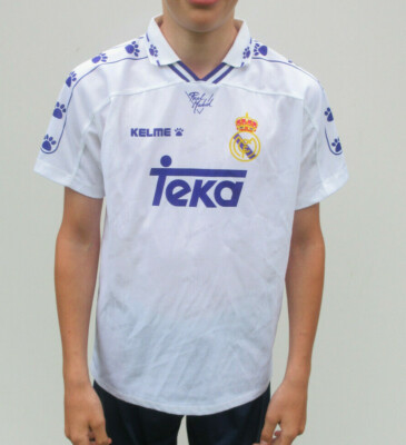 Kelme Real Madrid [ Gr. 164 ] 1996 / 1997 Home Jersey White