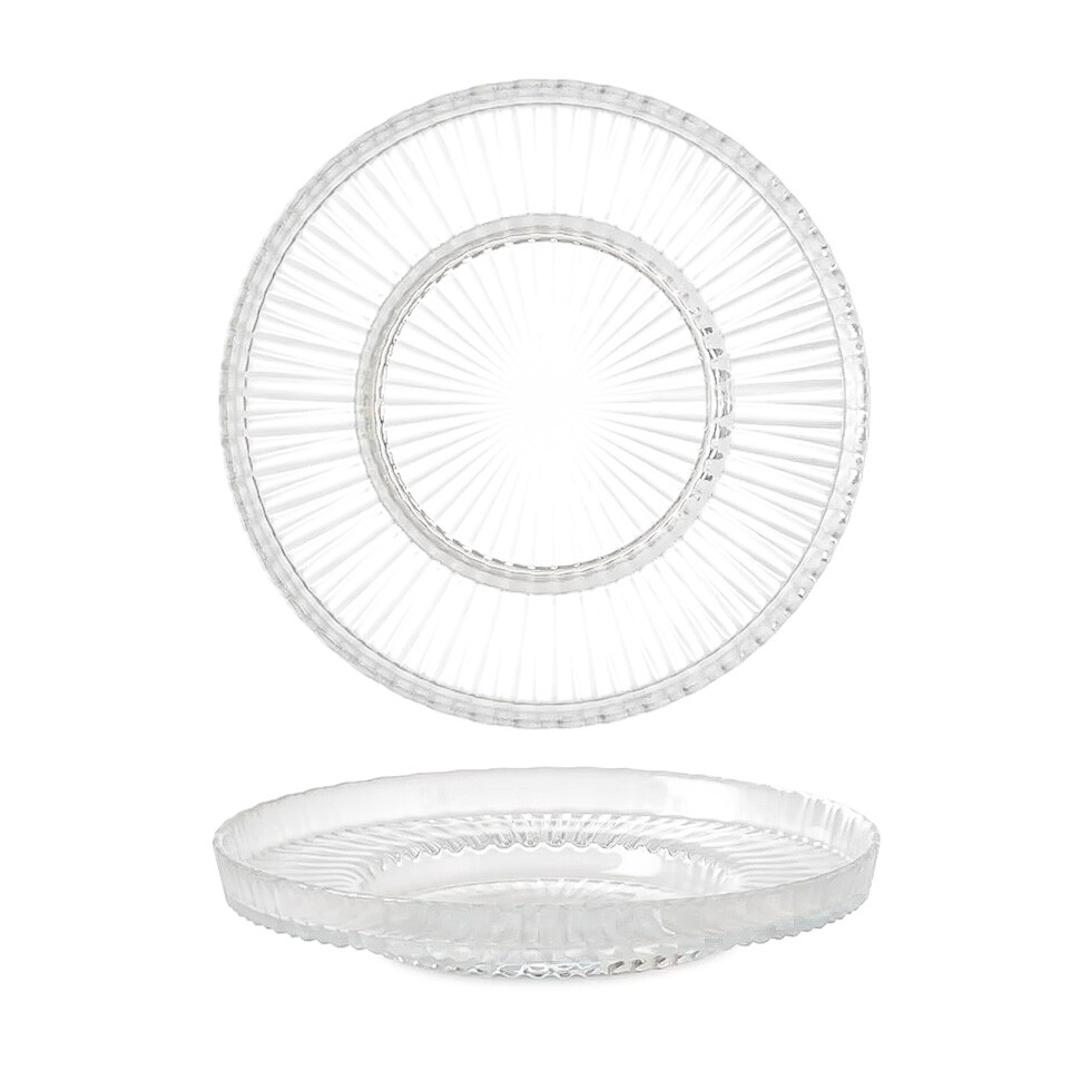 Unterteller für Teegläser 6er Set 12cm Glas Transparent