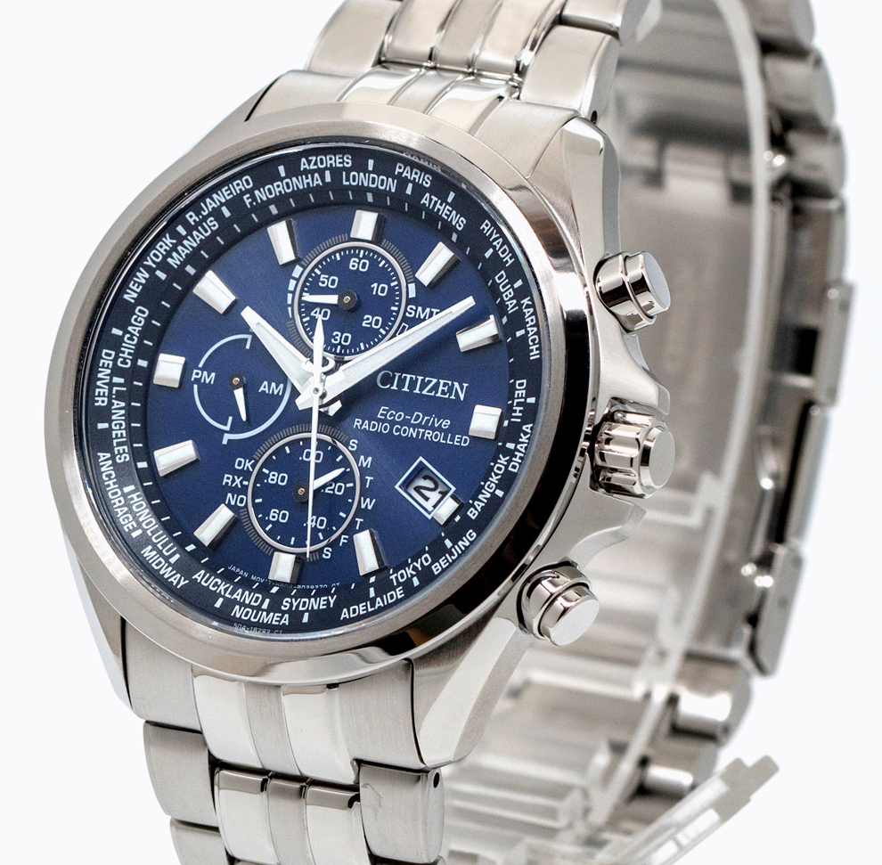 CITIZEN CITIZEN ECO-DRIVE AT8200-87L RADIO CONTROLLED BLUE DIAL SAPPHIRE CRYSTAL WATCH