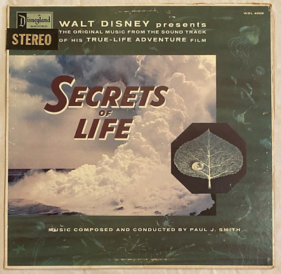 WALT DISNEY PRESENTS Secrets Of Life DISNEYLAND Rare MOVIE SOUNDTRACK Film Score