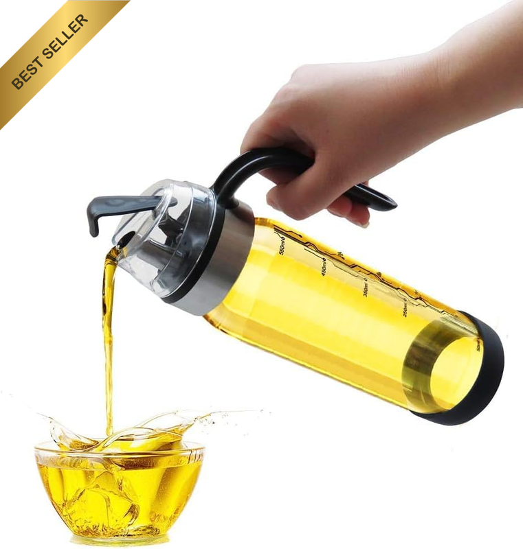 Olive Oil Dispenser, Vinegar Bottle, Versatile 18 Oz Liquid Spice Dispenser: Oli