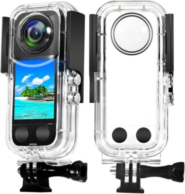 Custodia cover impermeabile subacquea 40m per action camera insta360 X3 VOLOHAS