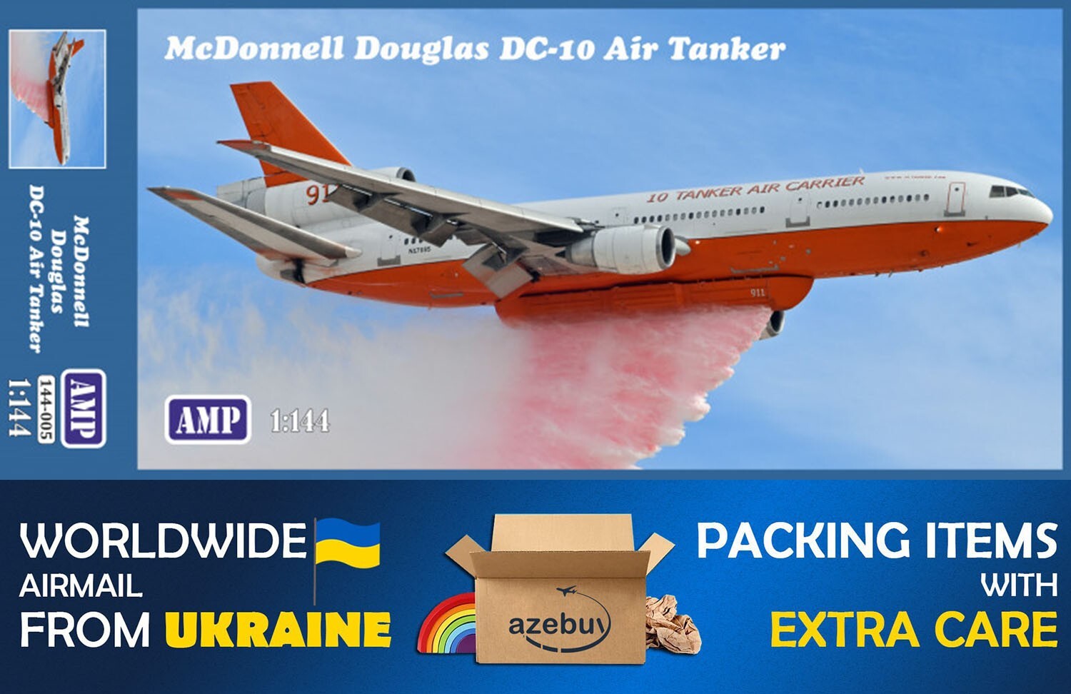 McDonnell Douglas DC-10 Air Tanker 1/144 Scale Plastic Model