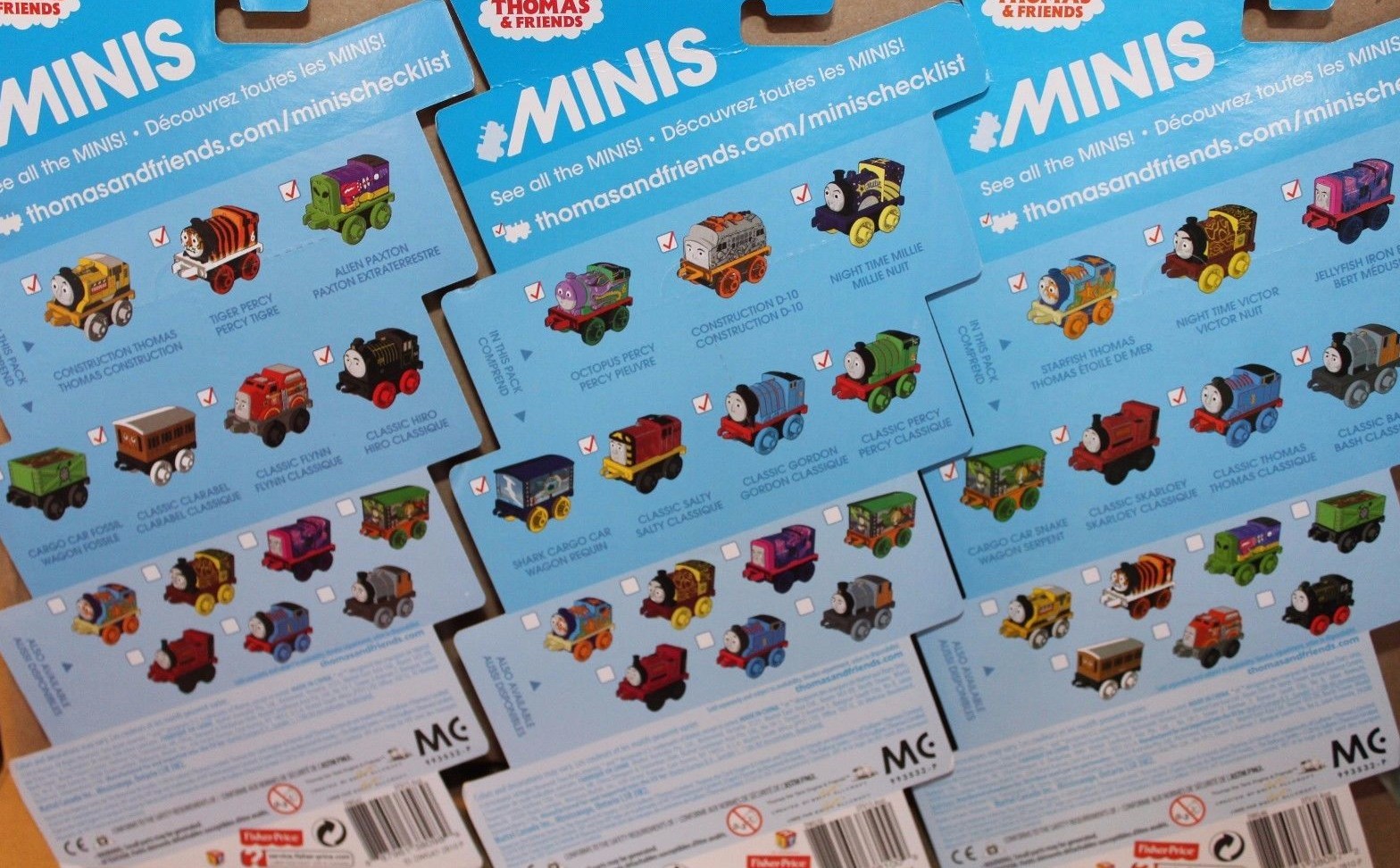 Thomas Minis LOT 7 Pack Set Octopus Starfish Tiger 2017 ALL NEW 21 Total Friends