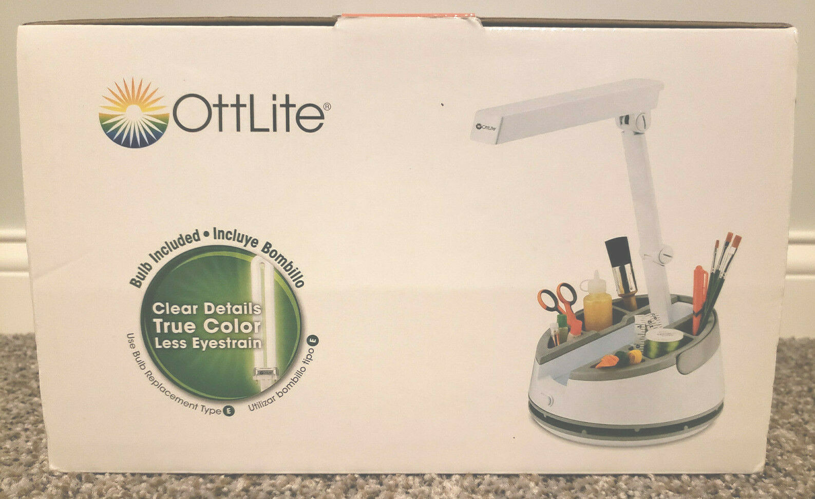 OttLite Craft Caddy Natural Daylight Lamp
