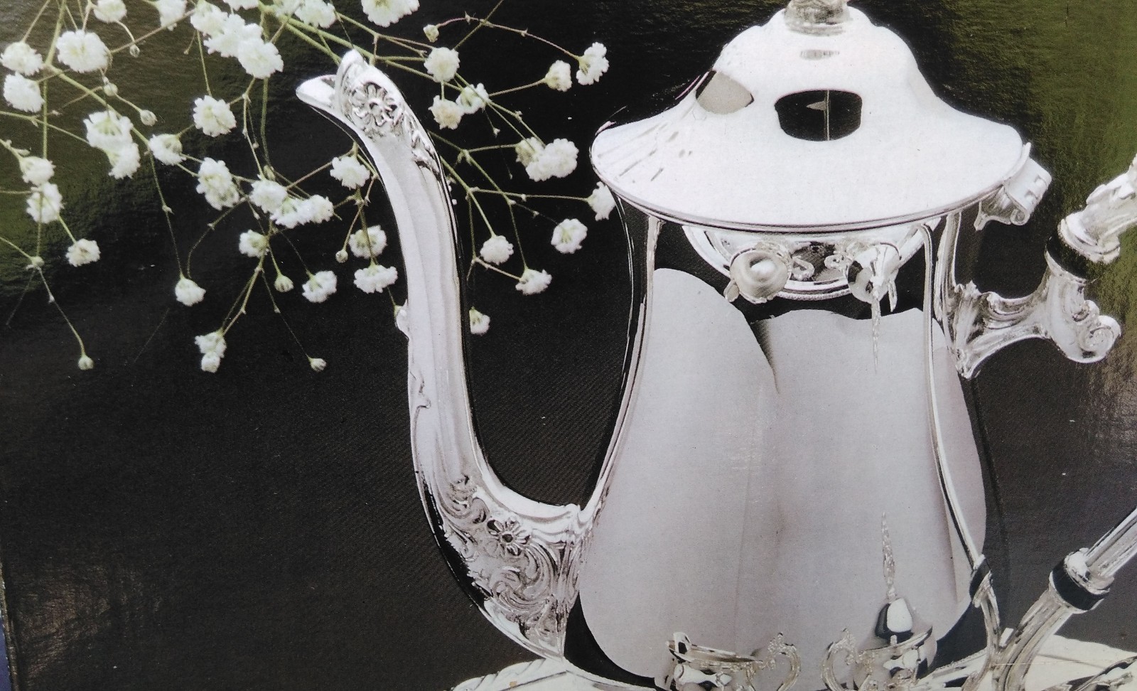 Elegance In Silver 4 Piece Coffee Serving Set - Old Stock Opened Box