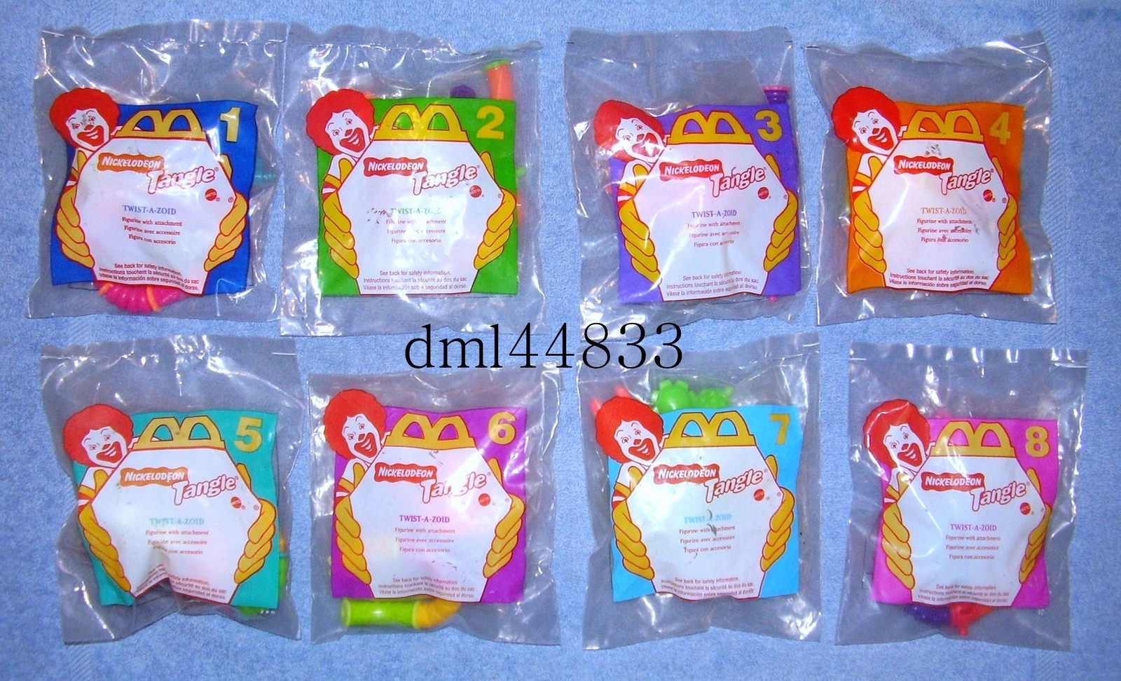 1997 McDonalds Nickelodeon Tangle Twist-A-Zoid MIP Complete