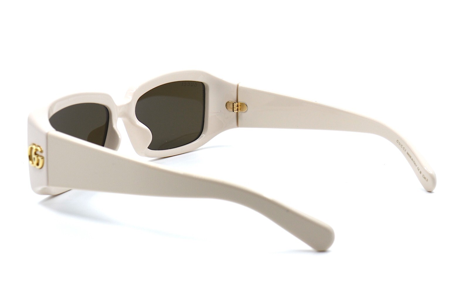 Pre-owned Gucci Gg1403sk 004 Ivory Brown Authentic Sunglasses 54-16