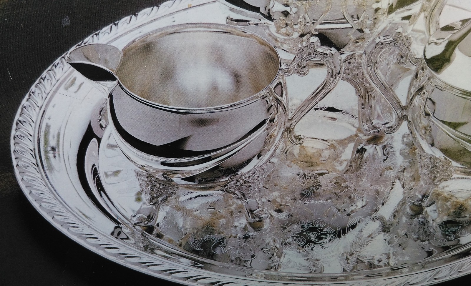 Elegance In Silver 4 Piece Coffee Serving Set - Old Stock Opened Box