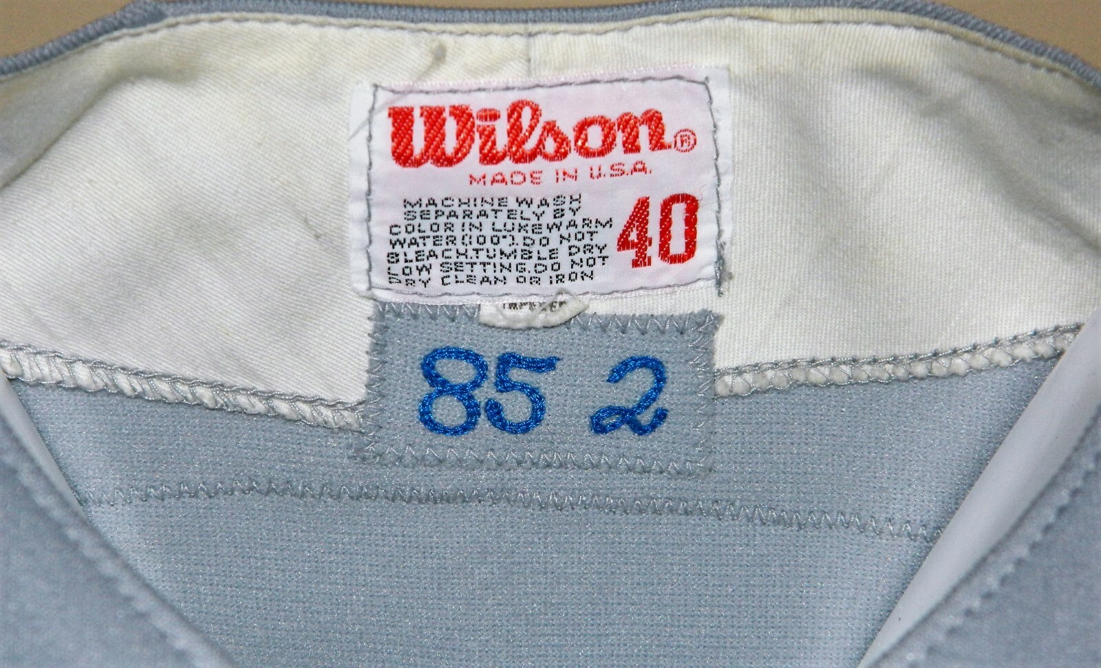 1985 Jose Guzman (Set 2) Game Worn Texas Rangers Road Jersey #23 - Wilson