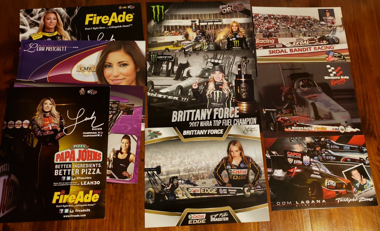 NHRA Handouts, 160 Top Fuel Handout Lot, All Different