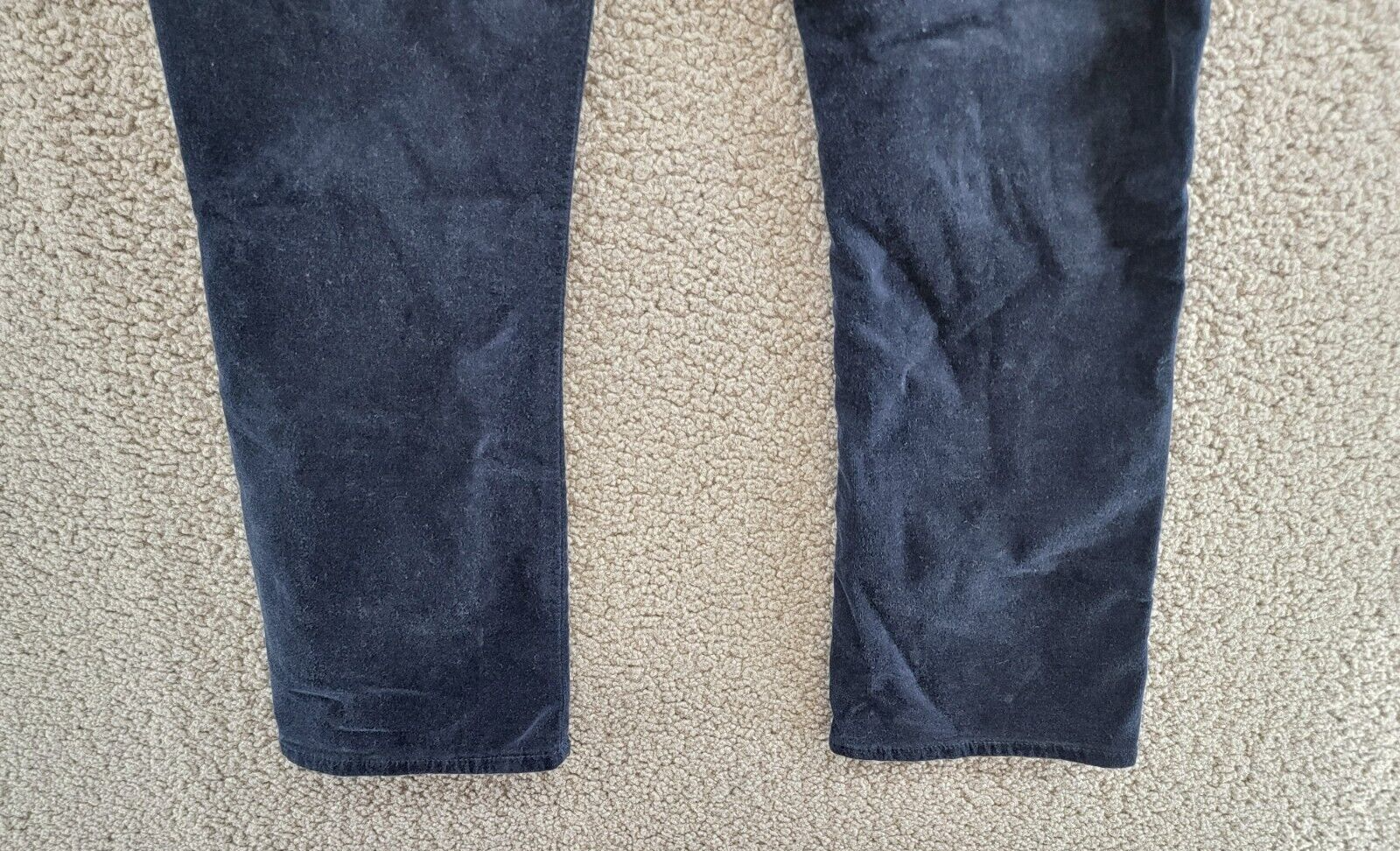 7 For All Mankind High Rise Velvet Slim Kick Flare Jeans Women's 25 Ink Zip Fly - Picture 13 of 18