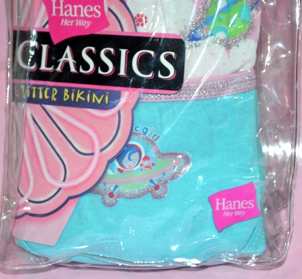 Hanes Girls Brief Panties Pantie Underwear Kids Cotton Size 10 6 Pair Pack *New*