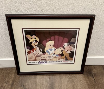 Alice in Wonderland - Tea Party , Technicolor Print 1974 n, appx 8'' x 10'' Framed