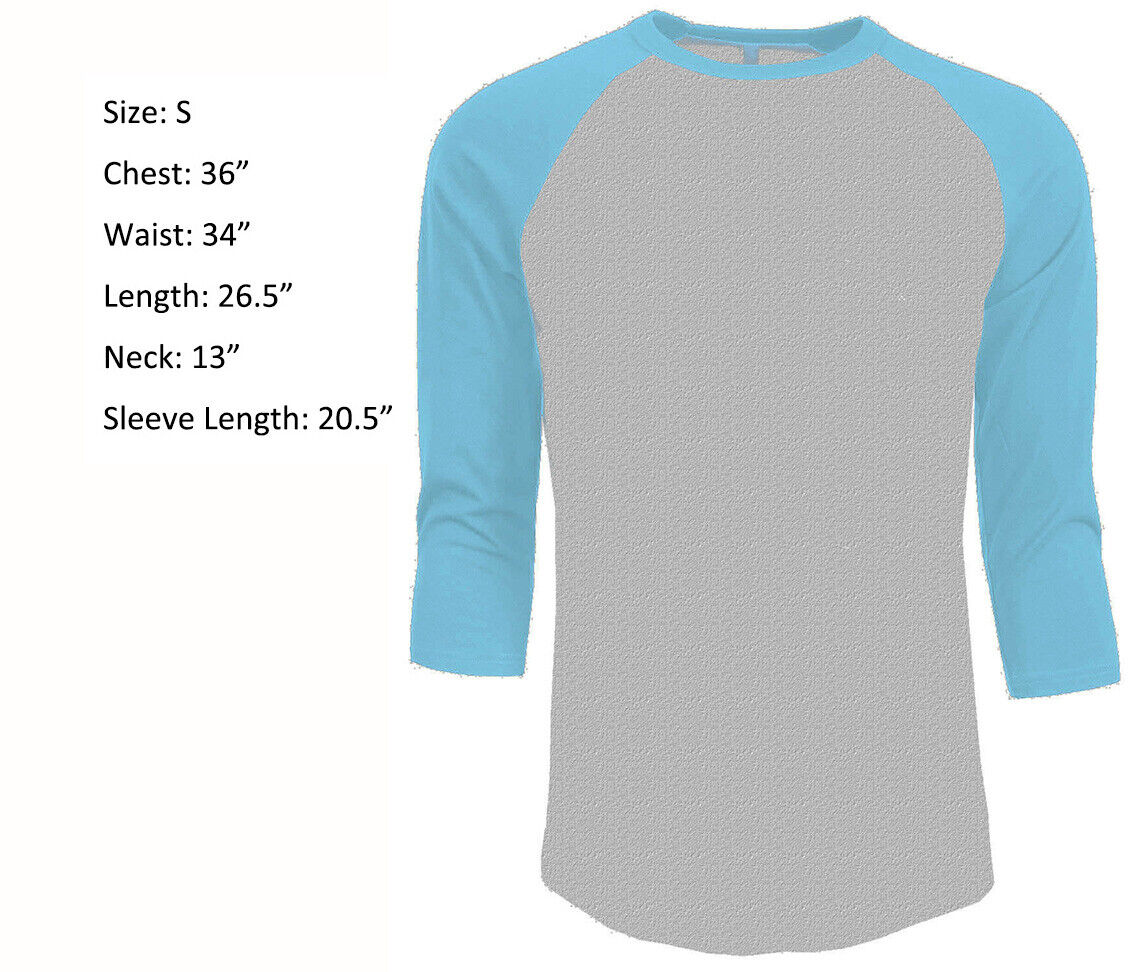Простая футболка с рукавом 3/4, бейсбольный трикотаж реглан, мужская футболка, серая, голубая, S
