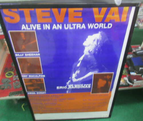 STEVE VAI VINTAGE METAL RARE SEALED 2001 POSTER  ROCK 