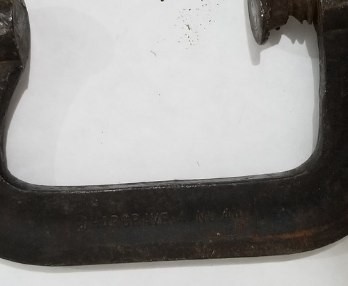 Antique Vintage HARGRAVE Machinist Standard C-Clamp 4
