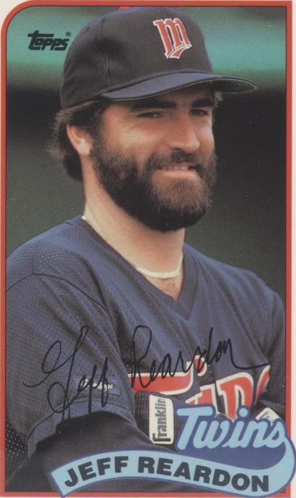 Charla de béisbol 1989 Topps/LJN - Jeff Reardon #136