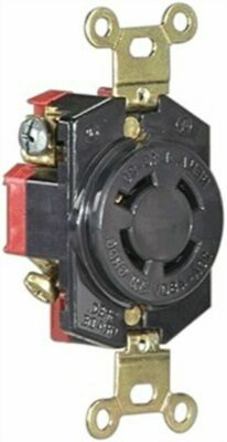 20a 3wire Gnd Lock Receptacle,No L620R,  Cooper Wiring Devices Inc