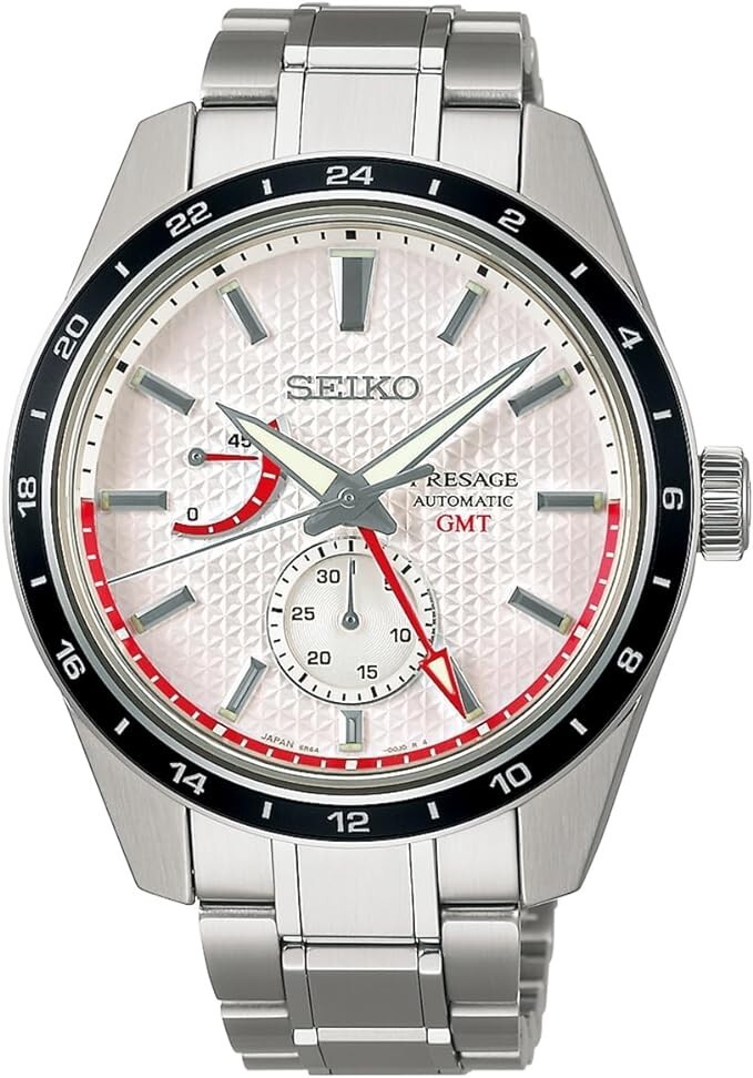 Pre-owned Seiko Presage Sarf025 Gmt Sharp Edged Limited 300 Air Lines