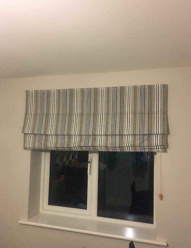 2 stripes Roman blinds with fixtures and fittings in Wallsend, Tyne and Wear Gumtree