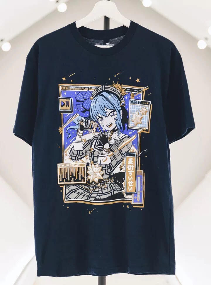 vaultroom × hololive SUISEI TEE BLK L HOSHIMACHI SUISEI TEE – VAULTROOM