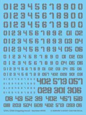 G-Rework 1/144 & 1/100 Multiuse Chipped / Weathered Waterslide Decals