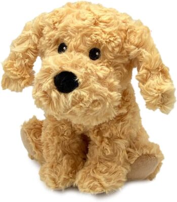 Warmies Yellow Dog Stuffed Plush Golden Retriever Lab 9  inch Puppy Dog SOOTHING