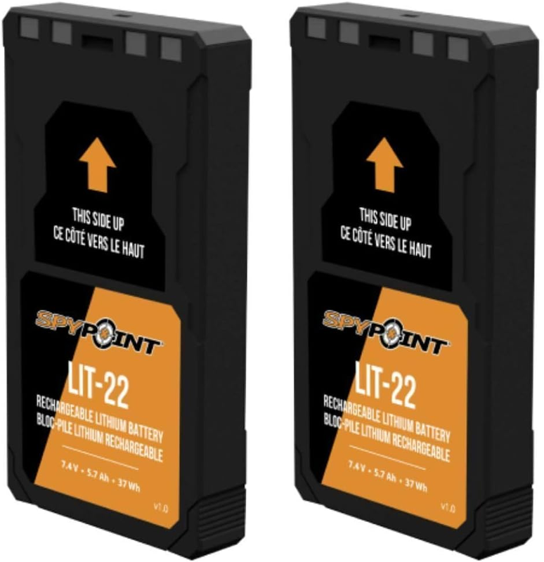 LIT-22 Rechargeable Lithium Battery Pack (7.4V, 5.4Ah) for Cellular Trail Camera