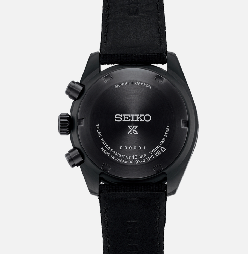 Pre-owned Seiko Ssc923 Speedtimer Watch "night Vision" Black Solar Chronograph 100 Meter