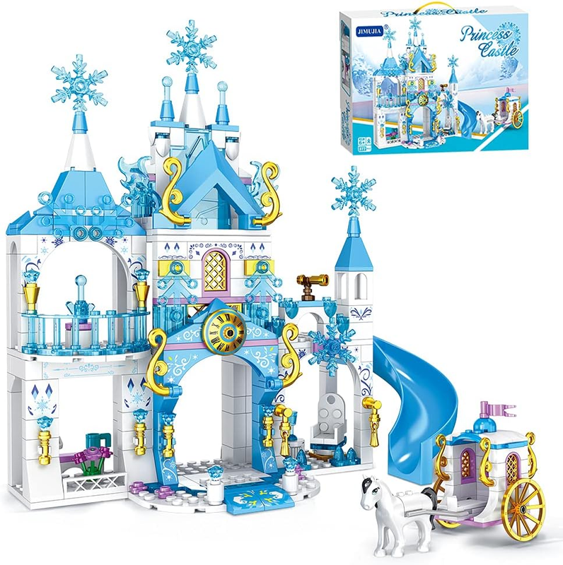 Dream Castle Building Blocks Toys for Girls 377 Pieces Ice P