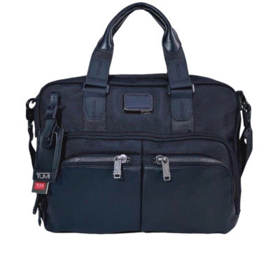 TUMI Slim Commuter Briefcase ALPHA BRAVO Business bag Black NEW 13000