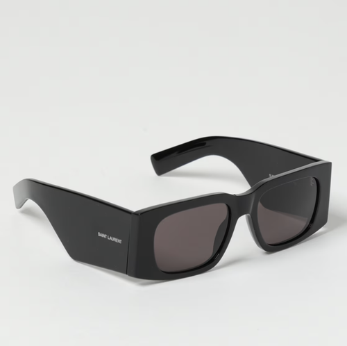 Pre-owned Saint Laurent Yves  Sl-654-001 Black Sunglasses